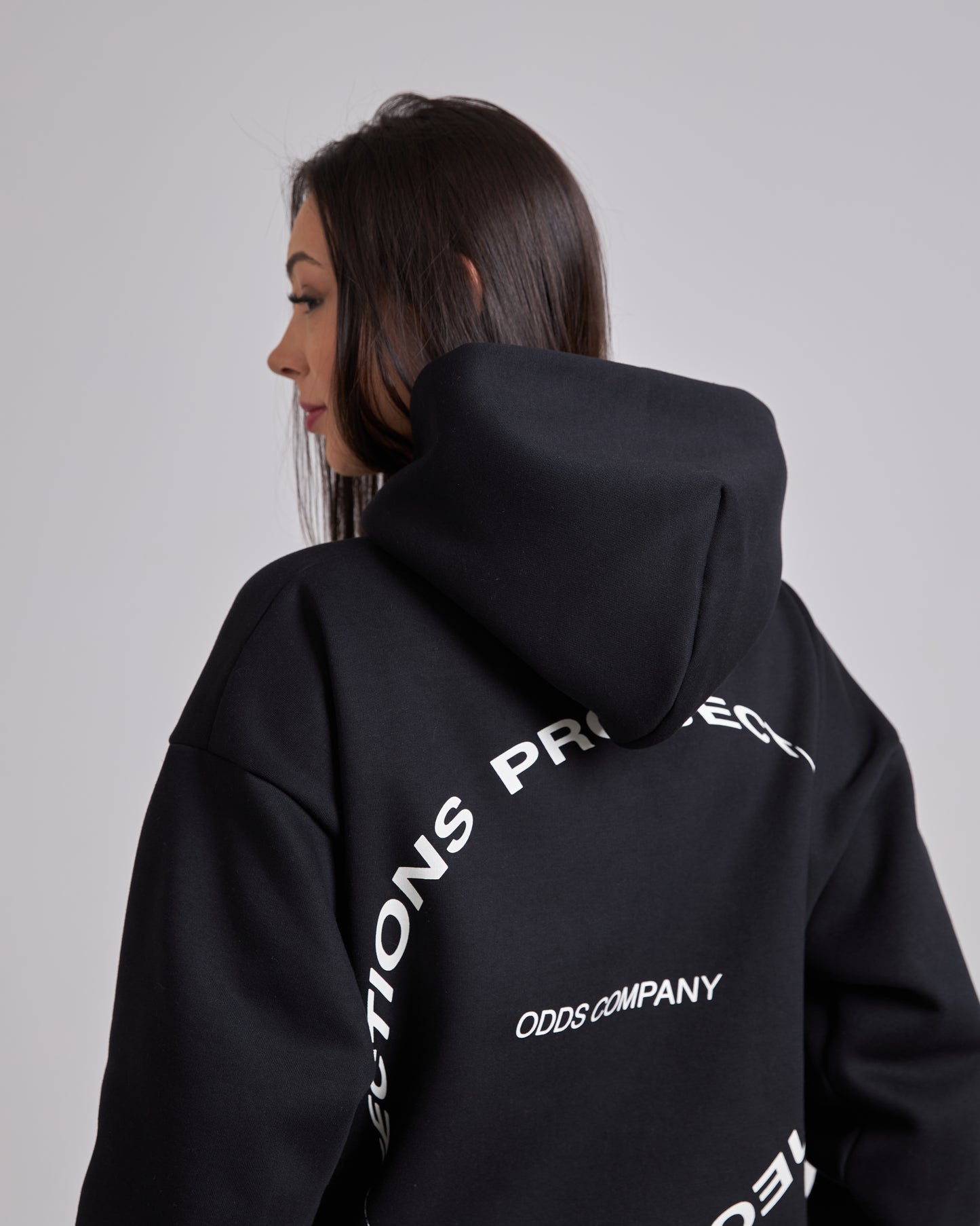 Looping Black Hoodie