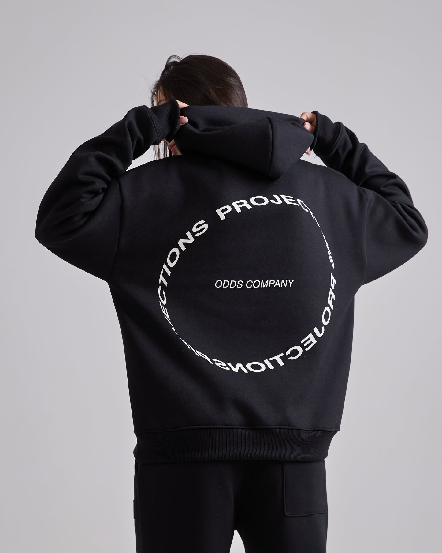 Looping Black Hoodie