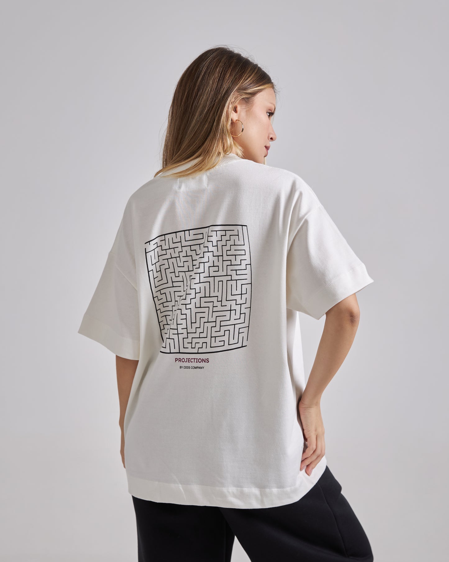 Maze Off-White Tee