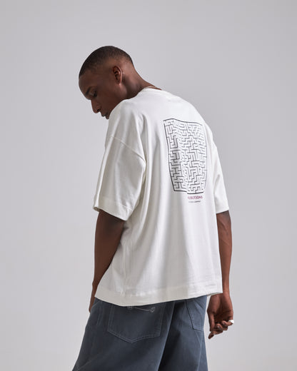 Maze Off-White Tee