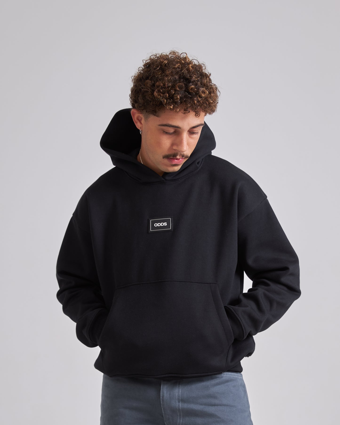 Looping Black Hoodie