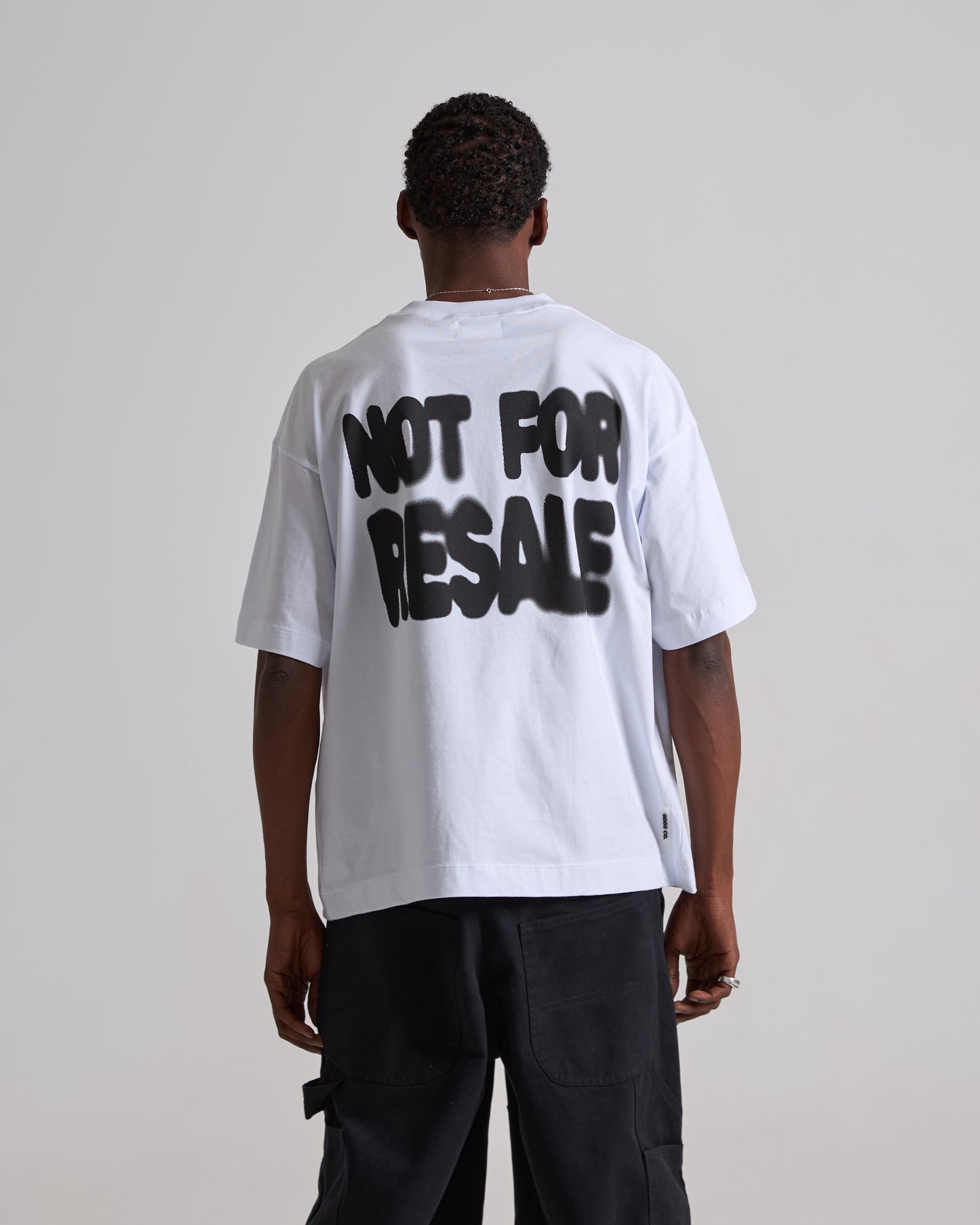 Not For Resale White Boxy Tee