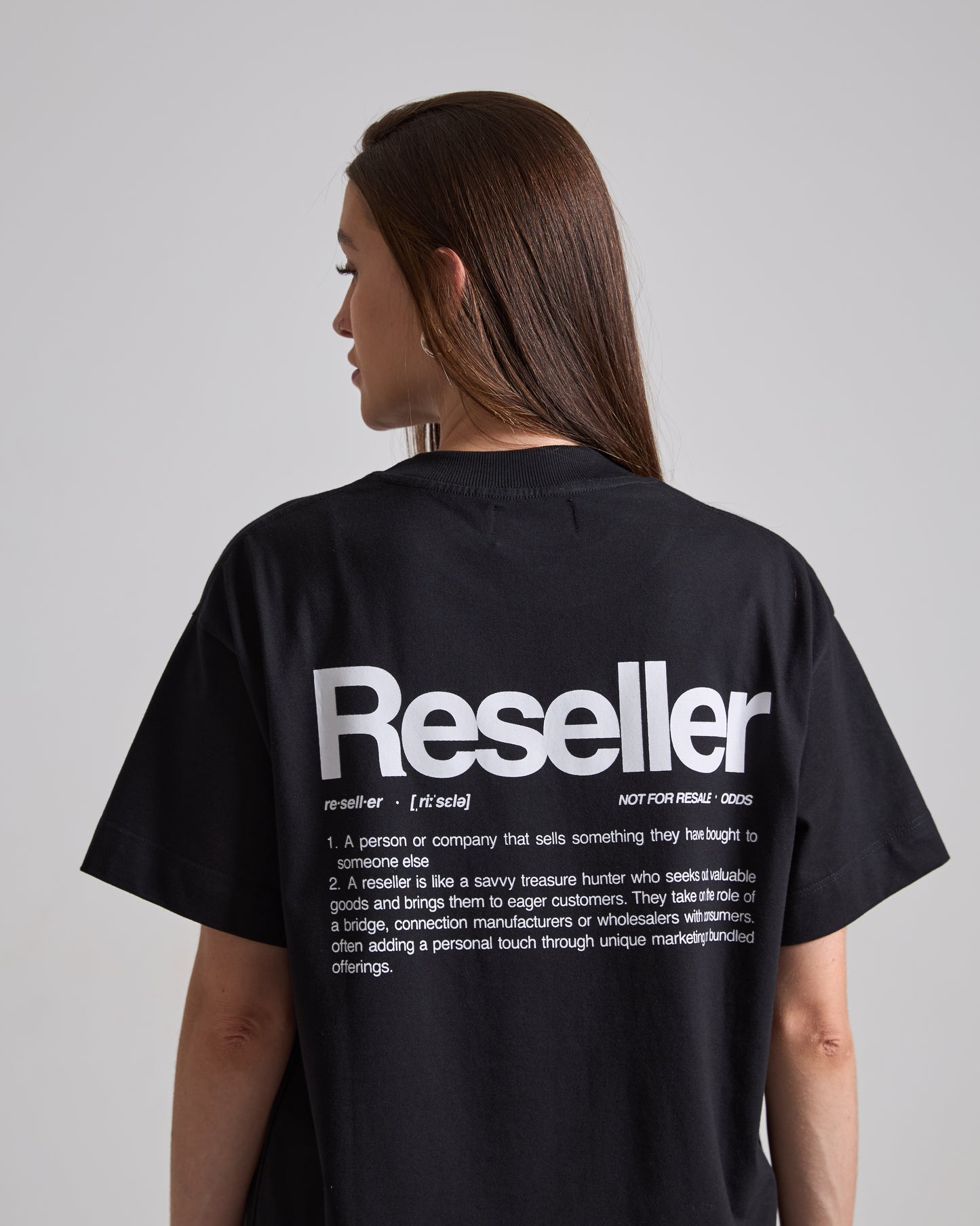 Reseller Black Boxy Tee