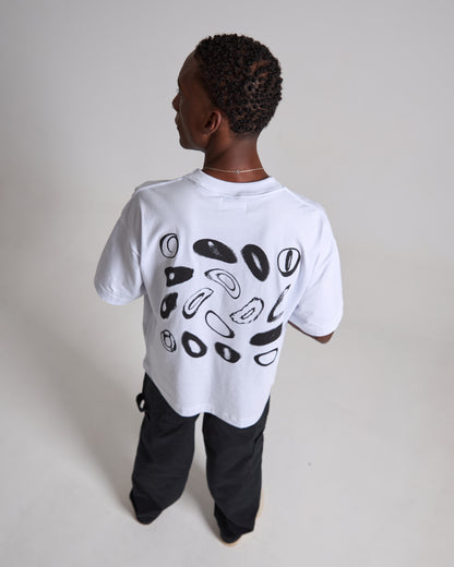 The O'S White Boxy Tee