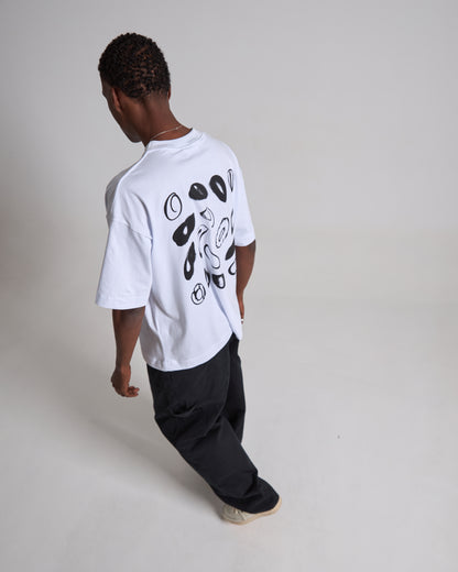 The O'S White Boxy Tee