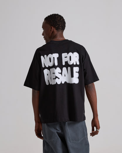 Not For Resale Black Boxy Tee