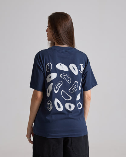 The O'S Navy Blue Boxy Tee