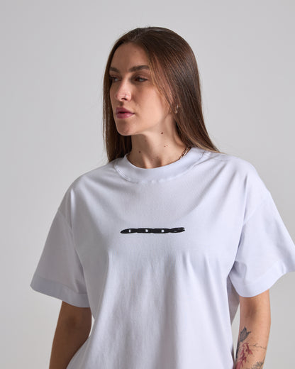 The O'S White Boxy Tee