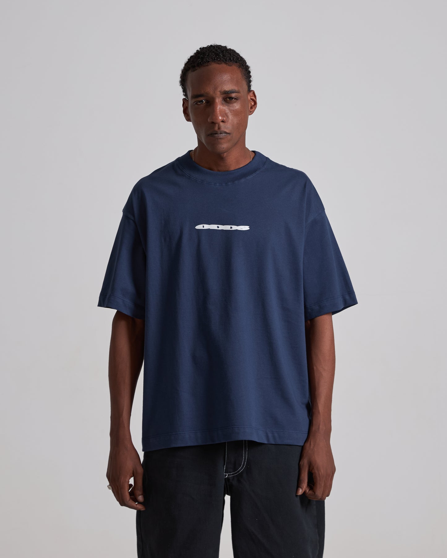 The O'S Navy Blue Boxy Tee