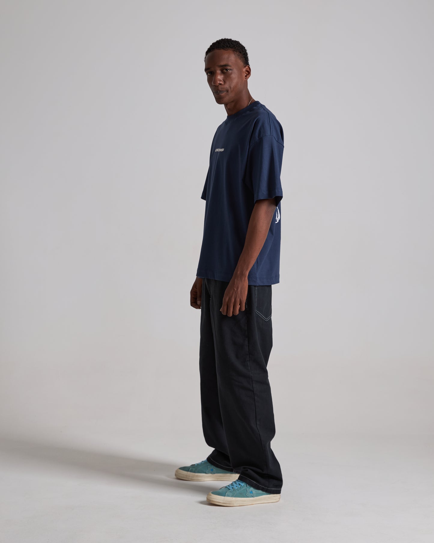 The O'S Navy Blue Boxy Tee