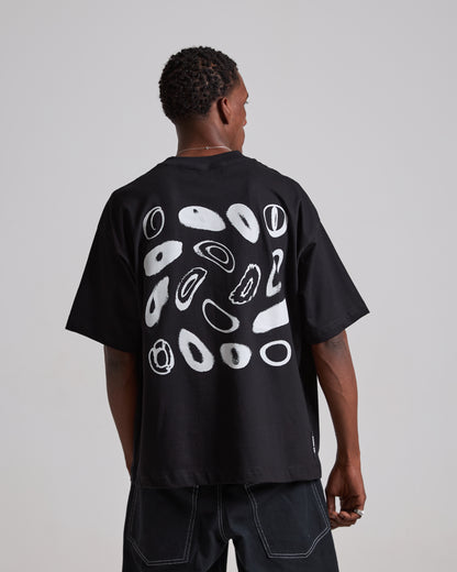 The O'S Black Boxy Tee