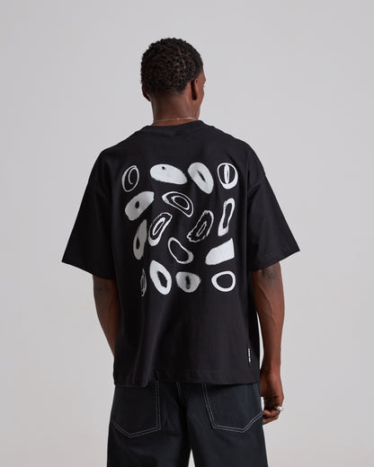 The O'S Black Boxy Tee