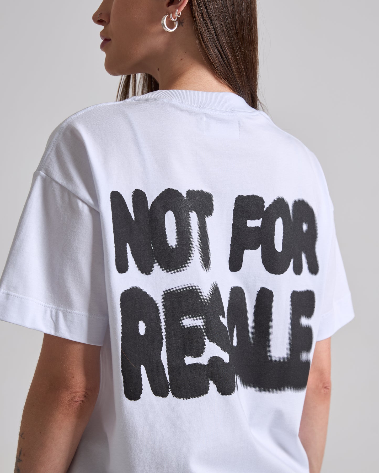 Not For Resale White Boxy Tee